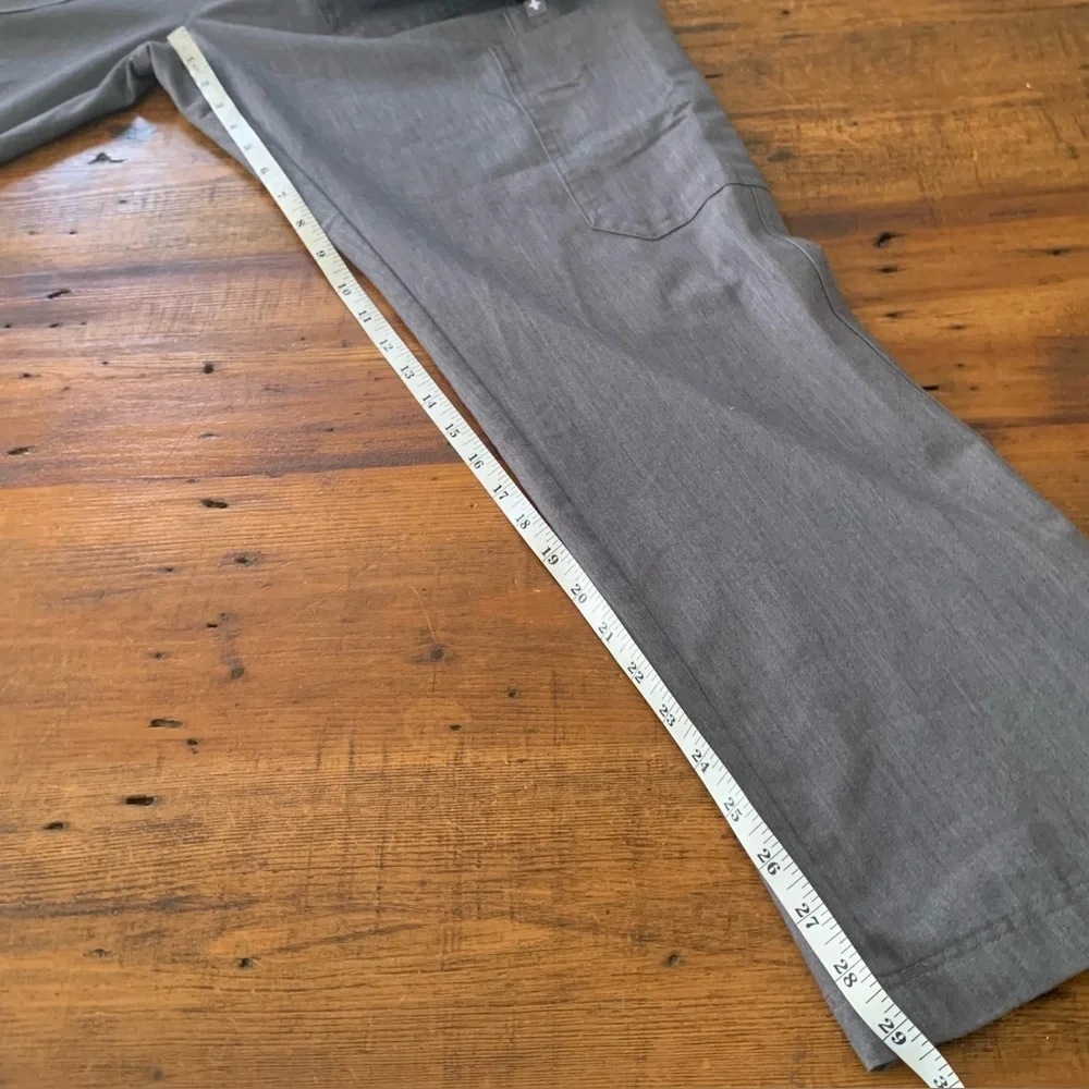 Figs Gray Technical Scrub Pants with Drawstring Waist Gray Sz L
